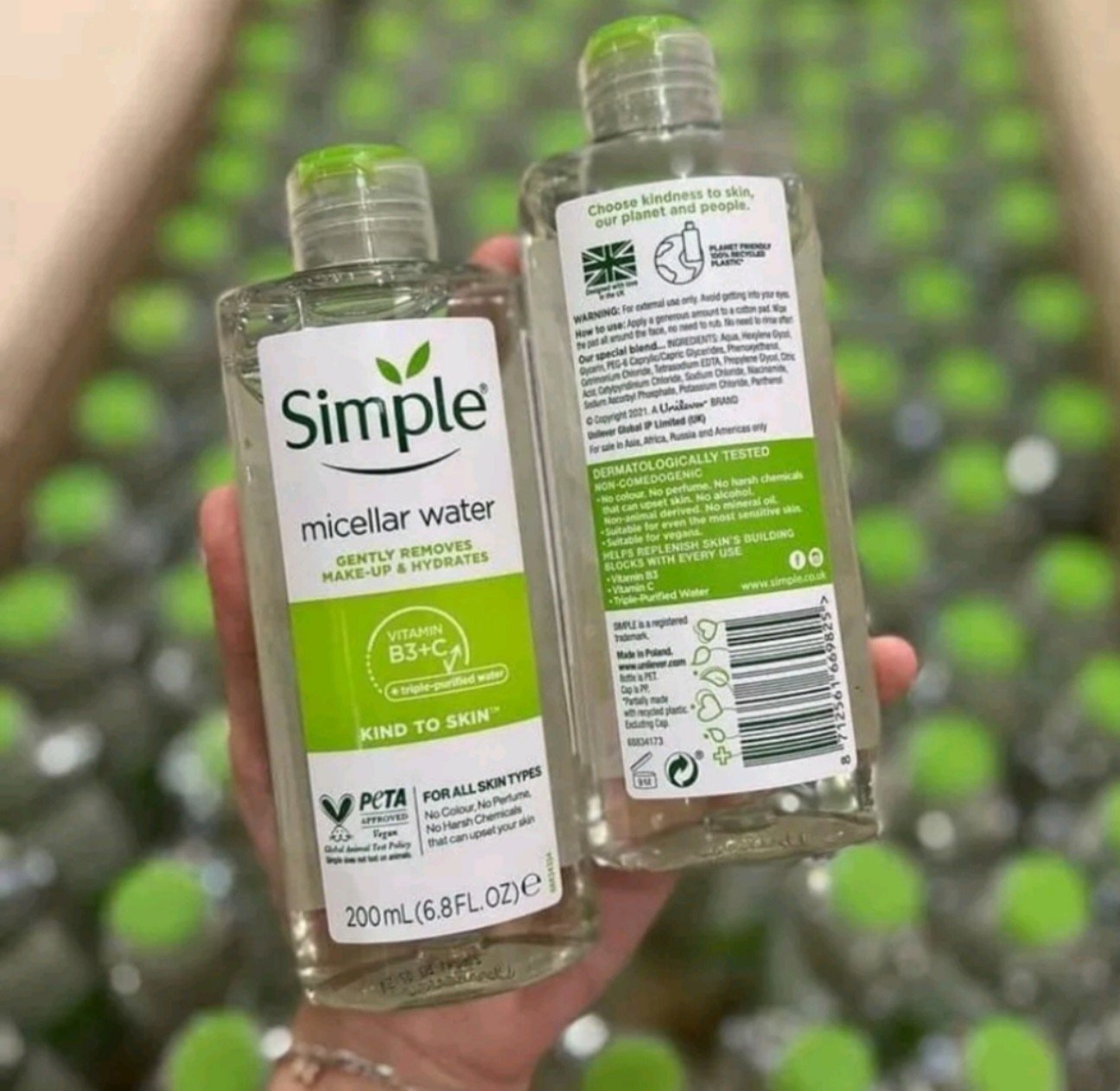 Nước tẩy trang da dầu simple 200ml