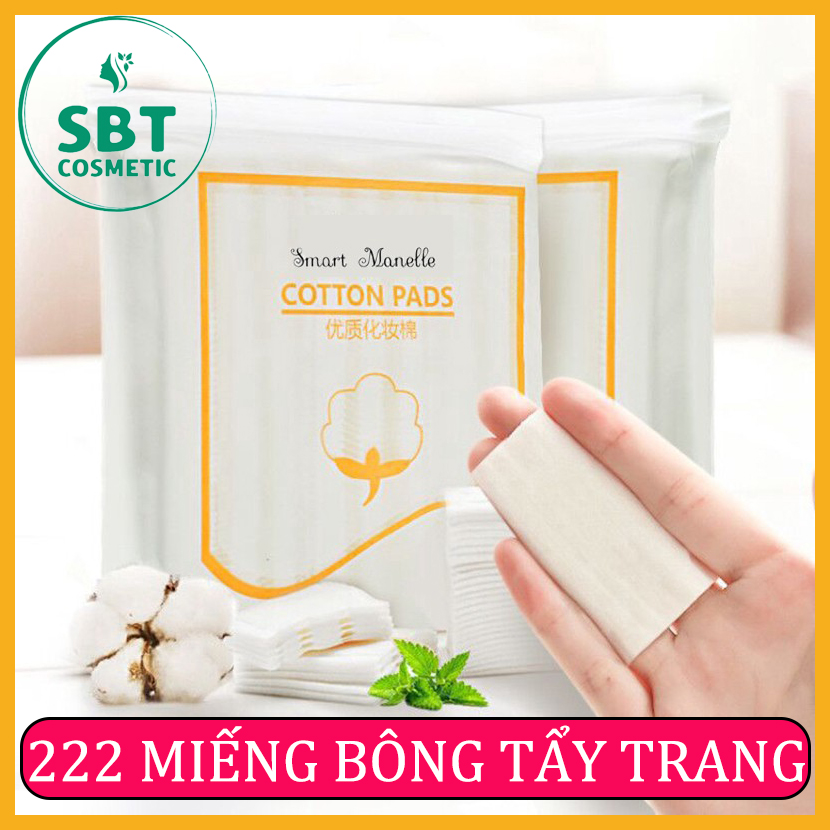 [HCM][3 Lớp] 222 Miếng Bông Tẩy Trang  Cotton Pads – 100% Làm Từ Bông Gòn Dập Nổi 3 Lớp Tẩy Trang Đa Chức Năng Dùng Siêu Tiết Kiệm