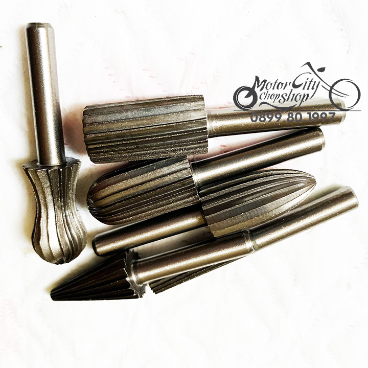 Bộ 6 đầu mài gỗ thép Carbon dùng Diy cao cấp
