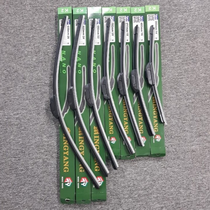 Bộ 2 thanh gạt nước mưa ô tô Nano mềm cao cấp dành cho hãng xe Mitsubishi: Xpander-Jolie-Mirage-Pajero-Pajero Sport-Triton-Ourlander-Grandis-Zinger-Lancer