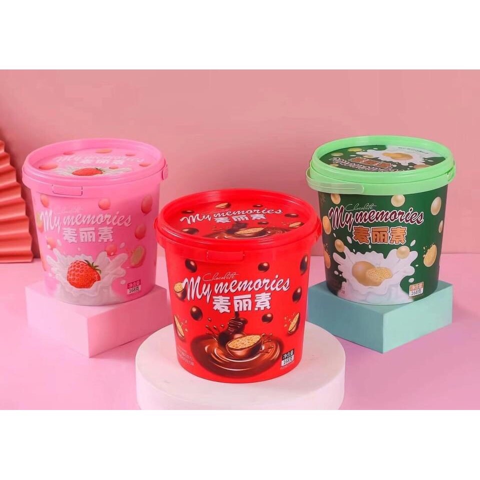 Kẹo socola các vị xô 168gr