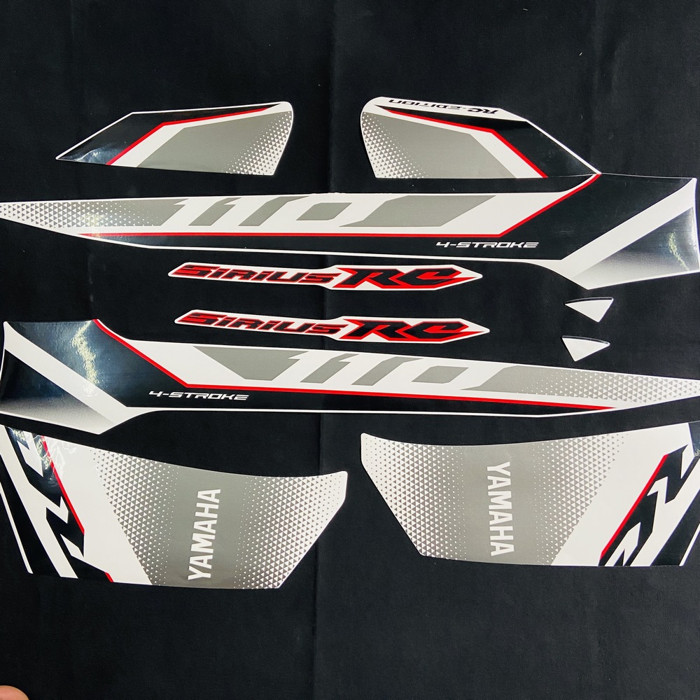 [ANH TA BỎ EM RỒI] TEM DÁN XE SIRIUS 110CC ĐỜI 2019 3 LỚP CAO CẤP SIÊU MỚI (MÀU TRẮNG)