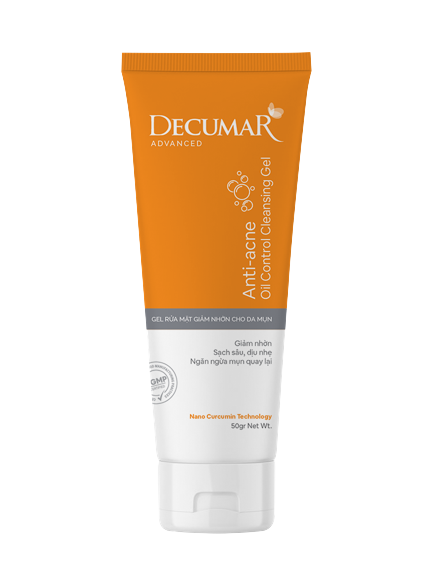 [HCM][New Decumar Advanced] Gel rửa mặt giảm nhờn ngừa mụn 100ml [Sữa rửa mặt decuma clean cleanser]