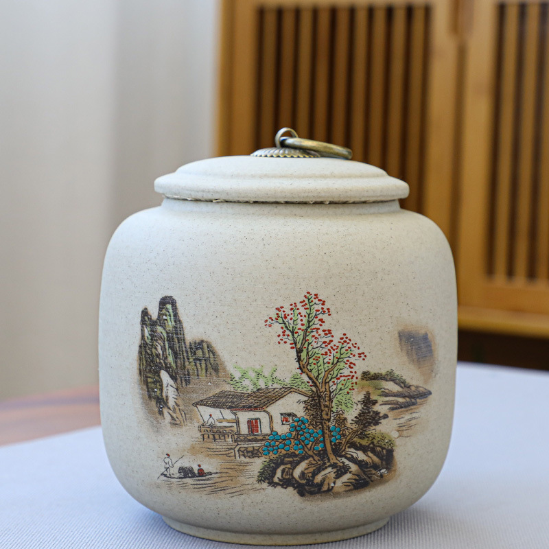 Hũ, Bình đựng trà bằng gốm Định Châu (cỡ lớn, rất khít)