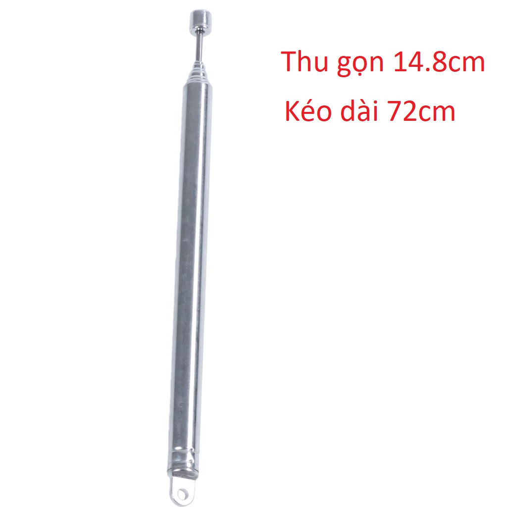 Ăng ten thu sóng Radio Am Radio Fm/ Tv thu gọn /kéo dài 72cm