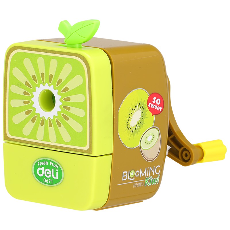 (1 Cái) Gọt Chì Quay Tay Deli - E0671 Hình Hoa Quả