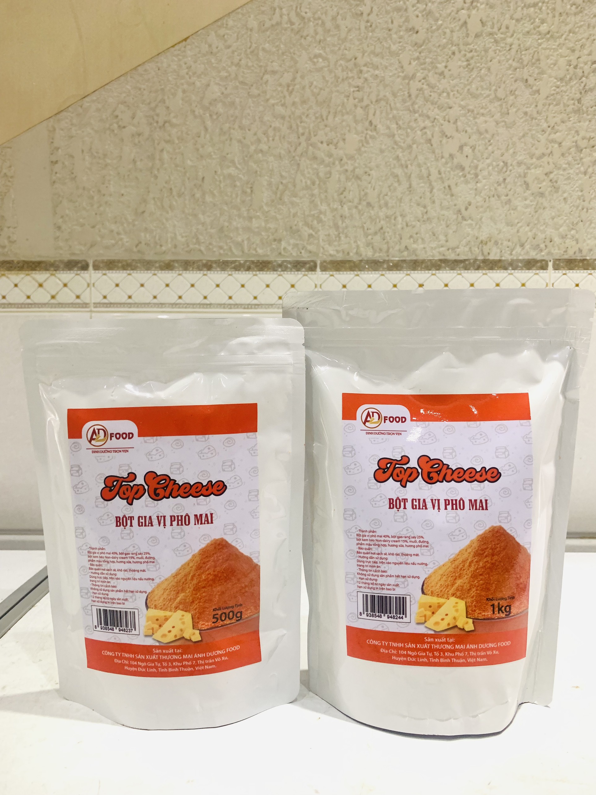 Gia vị bột phô mai hồng top ngọt ( túi 500g )