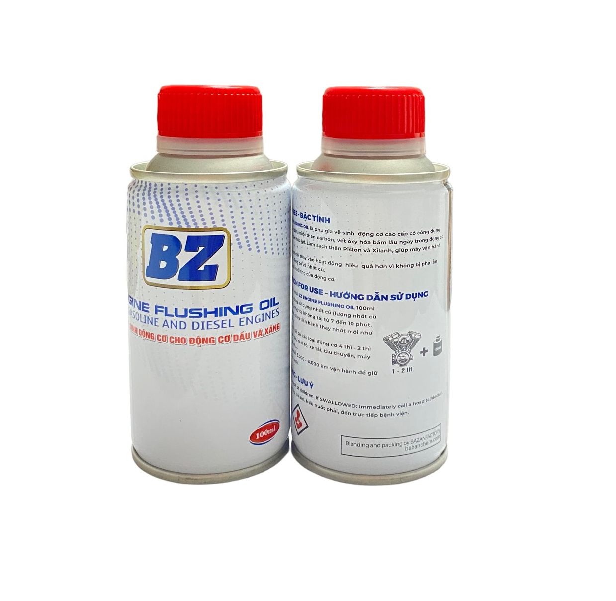 Dung Dịch Súc Rửa Động Cơ Xe Máy BZ Engine Flush 100ml Làm Sạch và Cải Thiện Công Suất Động Cơ Hiệu Quả