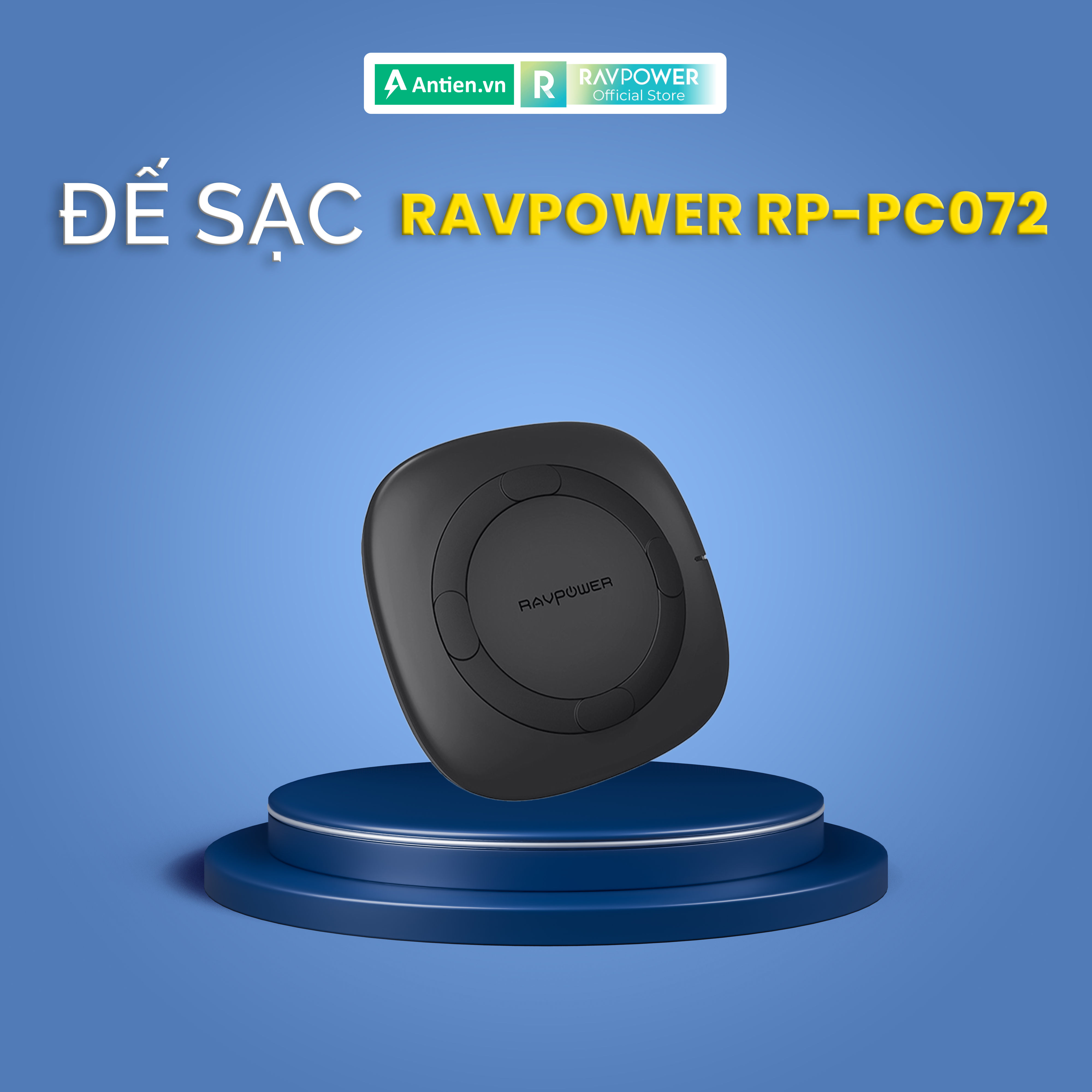 (GIÁ XẢ KHO) Sạc Không Dây RAVPower RP-PC072 5W
