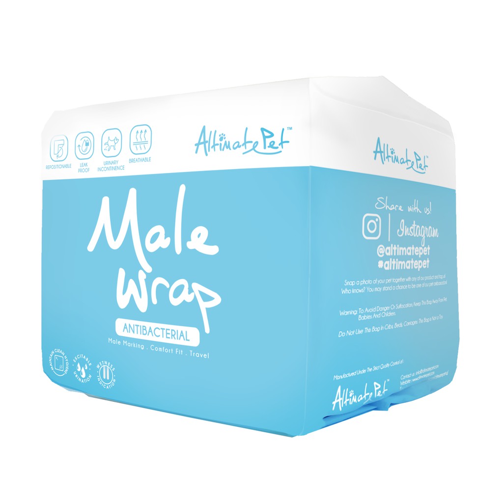 Tã quần chó đực Male Wrap Diaper size Large