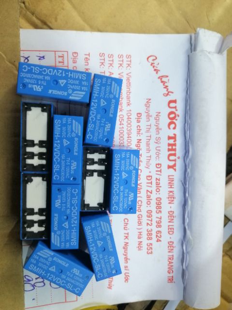 2c rơle 12v 8 chân 16A