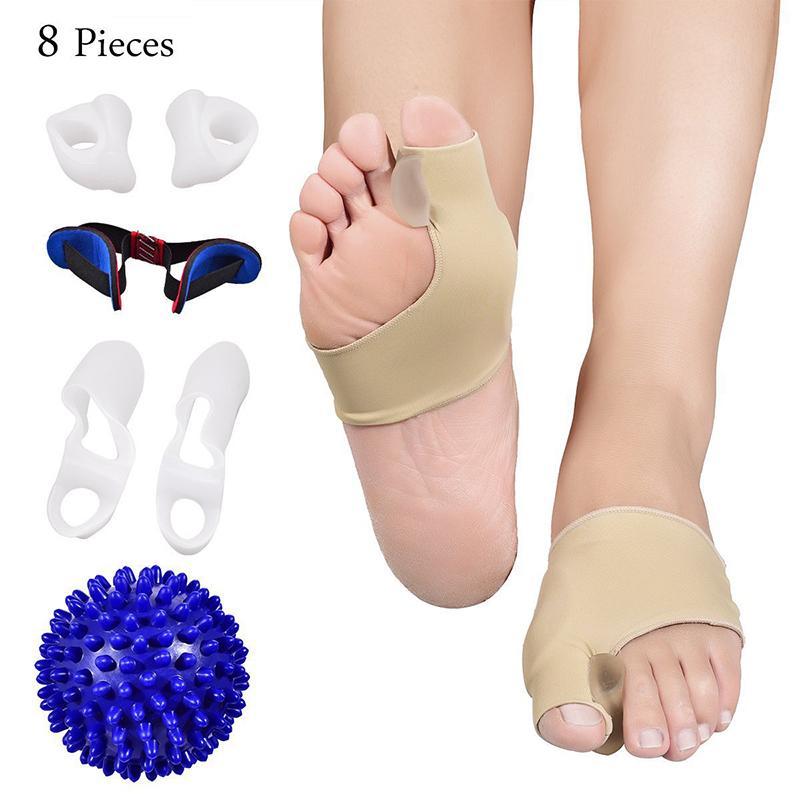 Comebuy88 8 cái Chỉnh Hình Bunion Corrector Bộ Hallux Valgus Búa Ngón Chân Máy Duỗi Nẹp