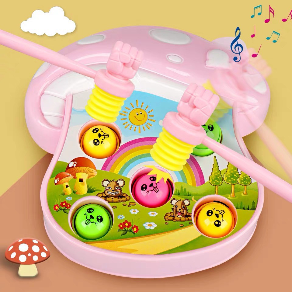 [HCM]Bộ đồ chơi đập chuột hình nấm dễ thương