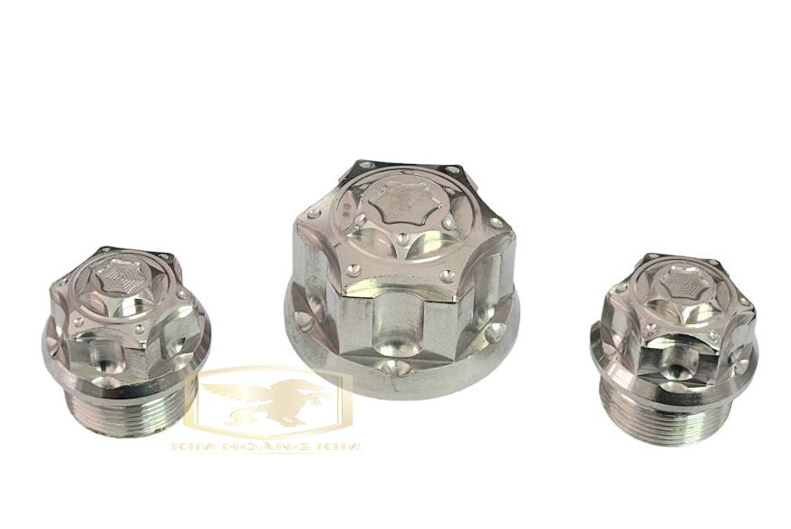 3 Ốc Ghi đông SONIC Inox 304 kiểu SALAYA phụ kiện trang trí xe máy siêu đẹp