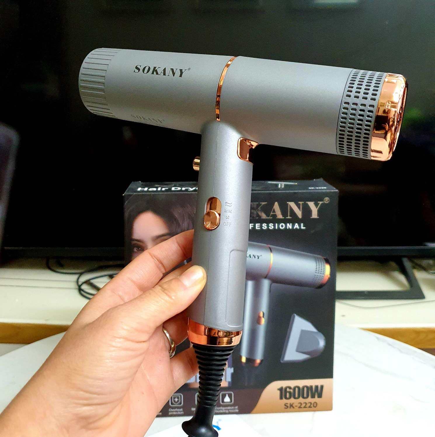 Máy Sấy Tóc Sokany Công nghệ sấy ion 2 đầu sấy cao cấp