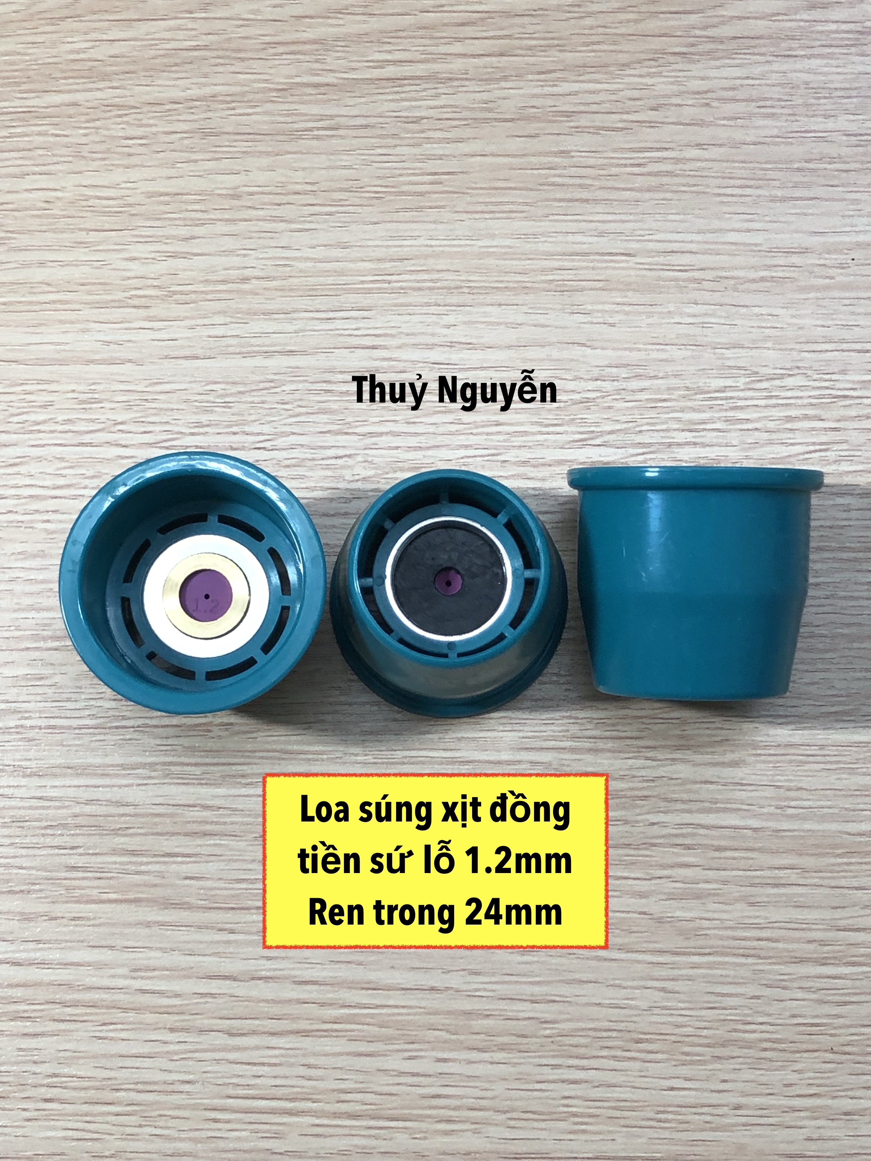 Loa súng xịt (đồng tiền sứ) lỗ 1.2 và 1.5mm