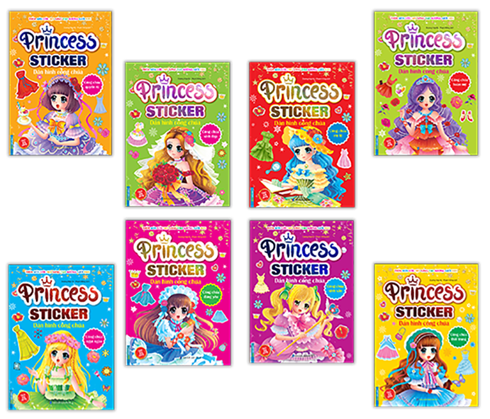 Princess sticker - Dán hình công chúa