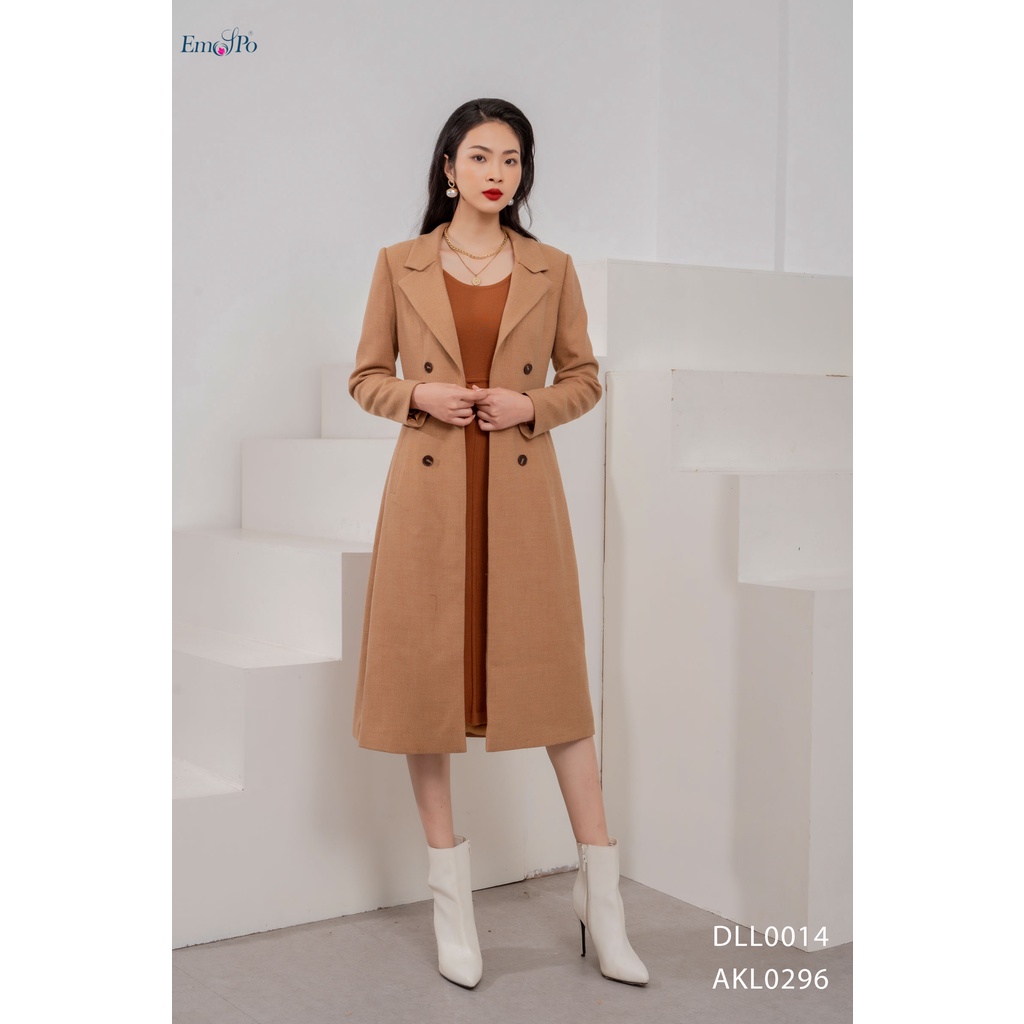 Đầm Len Dáng Xòe Emspo Đai Eo Rời Dll0014