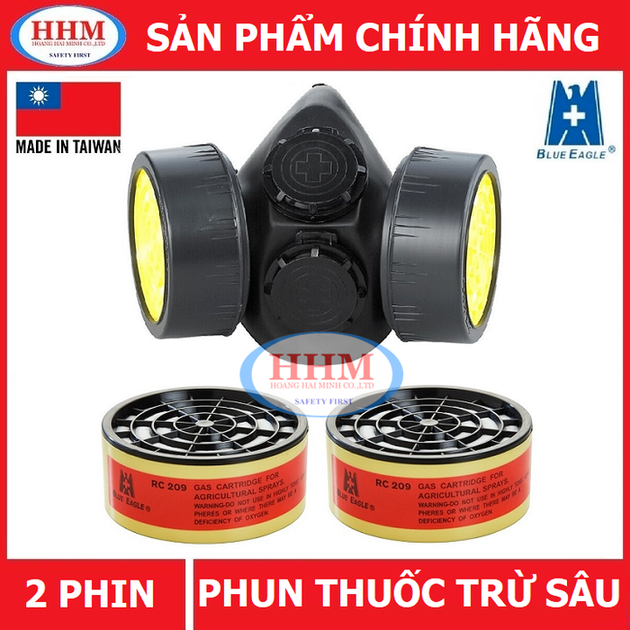 Mặt nạ phun thuốc trừ sâu Blue Eagle Đài Loan