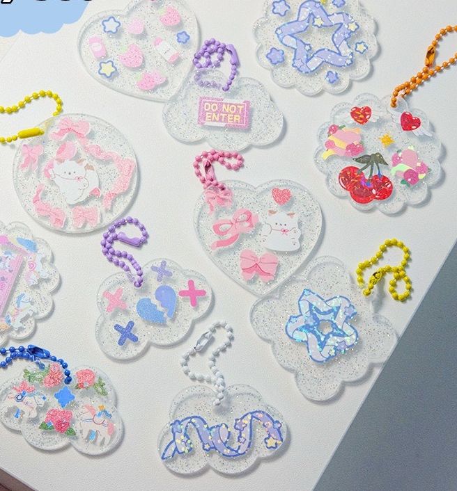 [MK06] DIY Keychain móc khóa acrylic tự trang trí dễ thương