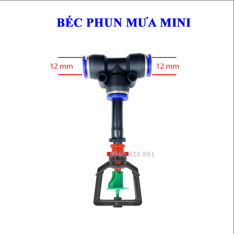 Béc phun mưa 360 kèm t nối nhanh 8,10,12mm