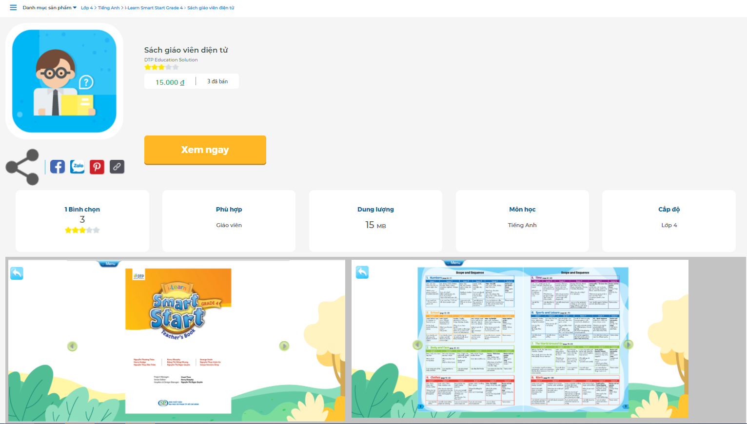 [E-BOOK] i-Learn Smart Start Grade 4 Sách giáo viên điện tử
