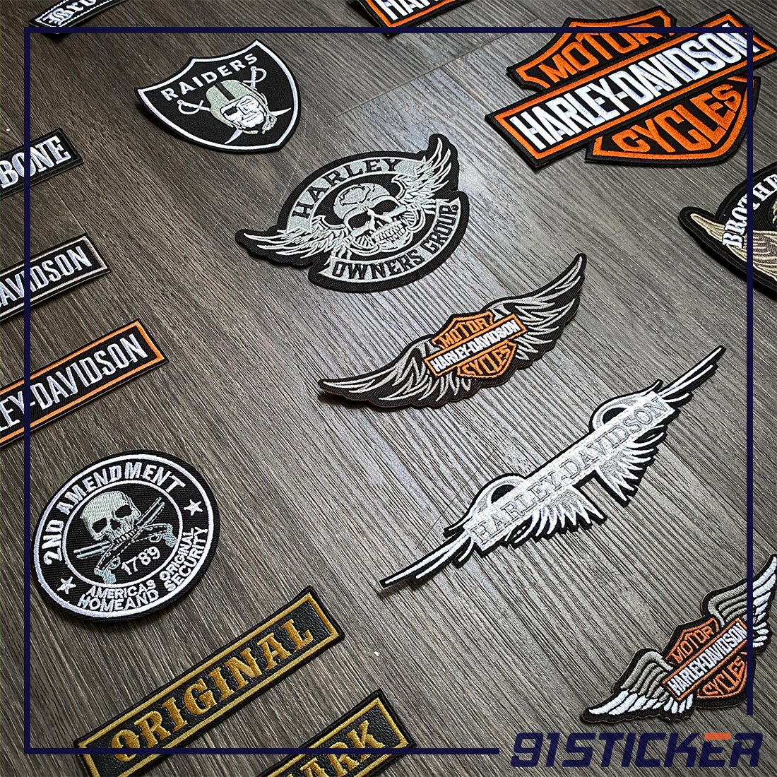 PATCH ủi áo HARLEY cho AE chơi hệ BIKER, MOTOR nhóm 1
