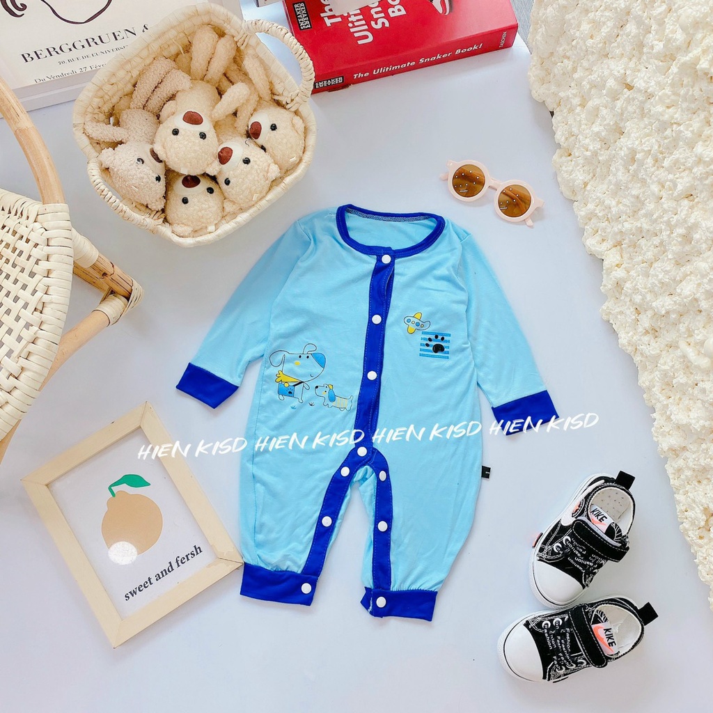 Body dài thun lạnh peptit Minky mom cho bé (3-10kg)