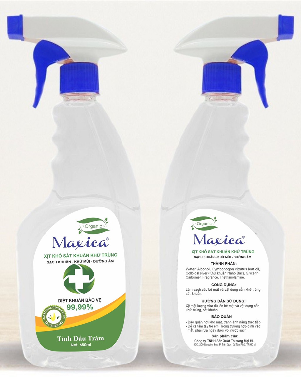 Nước rửa tay khô diệt khuẩn Maxica 500ml