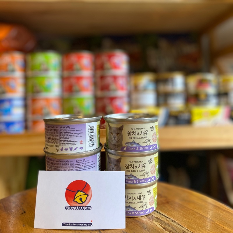 Pate Meowow Hàn Quốc cho mèo - Lon 80g