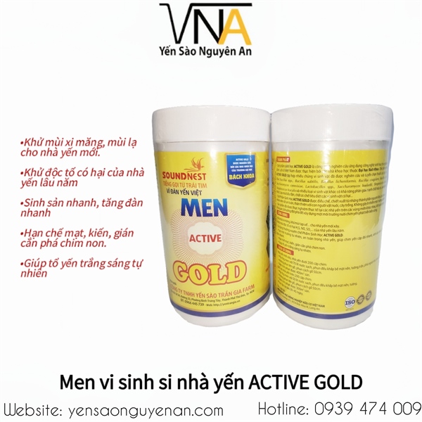 Men Vi Sinh Nhà Yến ACTIVE GOLD (1 lít)