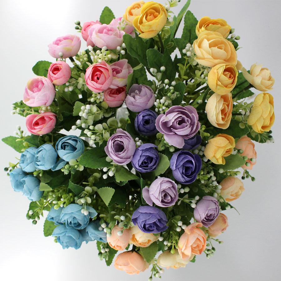 Artificial flowers Rose with multiple color FL0043