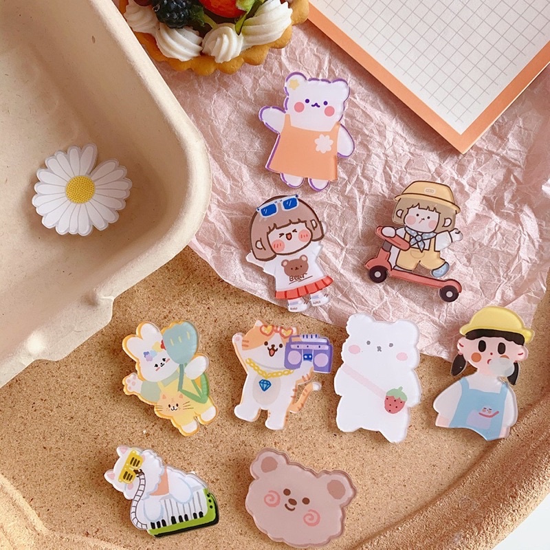 Túi đựng bút size lớn - cô bé dễ thương