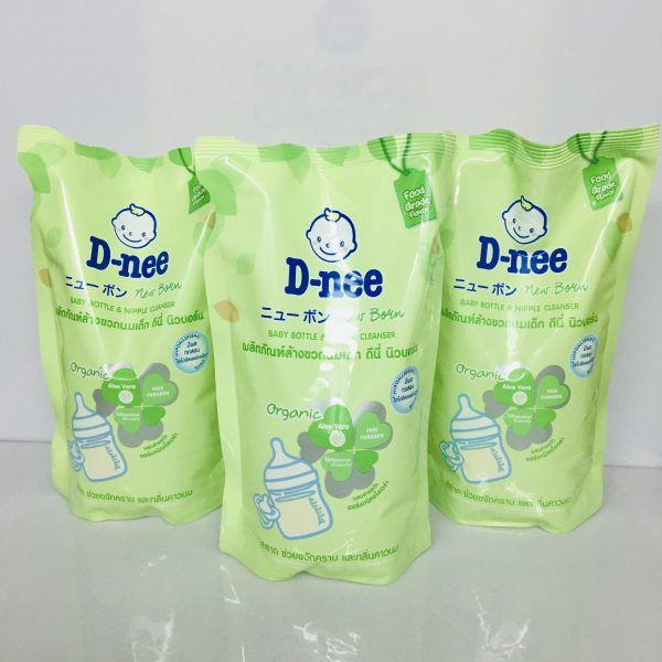 [Combo 3 túi] Nước rửa bình sữa Dnee dạng túi 600ml