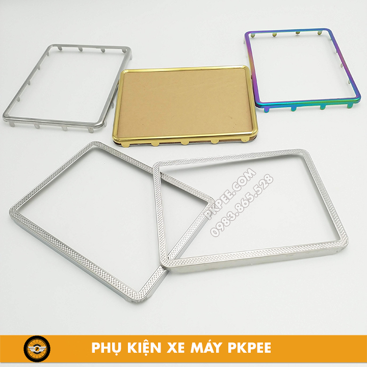 Khung, Viền Ốp Biển Số-Bảng Số Xe Máy Inox
