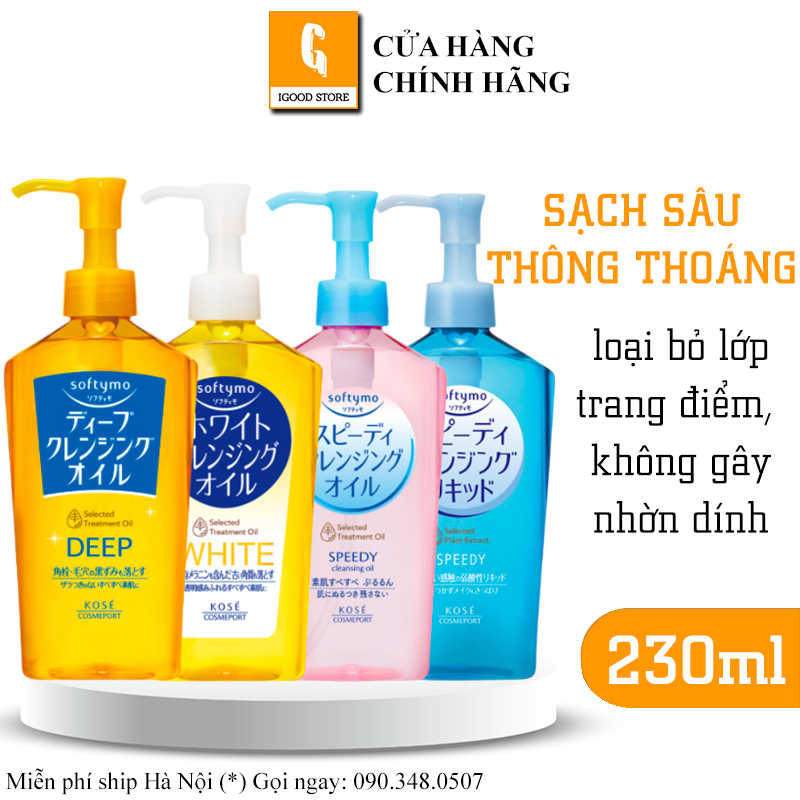 Dầu tẩy trang Kose Softymo Cleangsing Oil 230ml nội địa Nhật