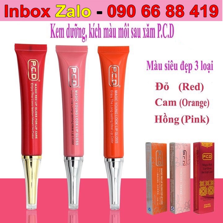 [Bộ 3 tip] Son Dưỡng PCD Kích Màu Sau Xăm 20g (Hàng Chuẩn)