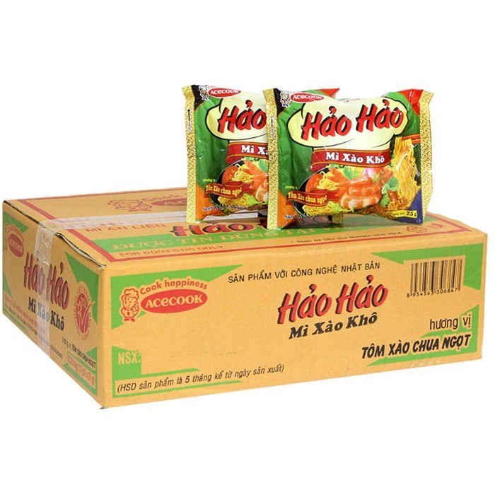 🦑🦑 Mỳ xào khô hảo hảo 30 gói 1 thùng 🦑🦑