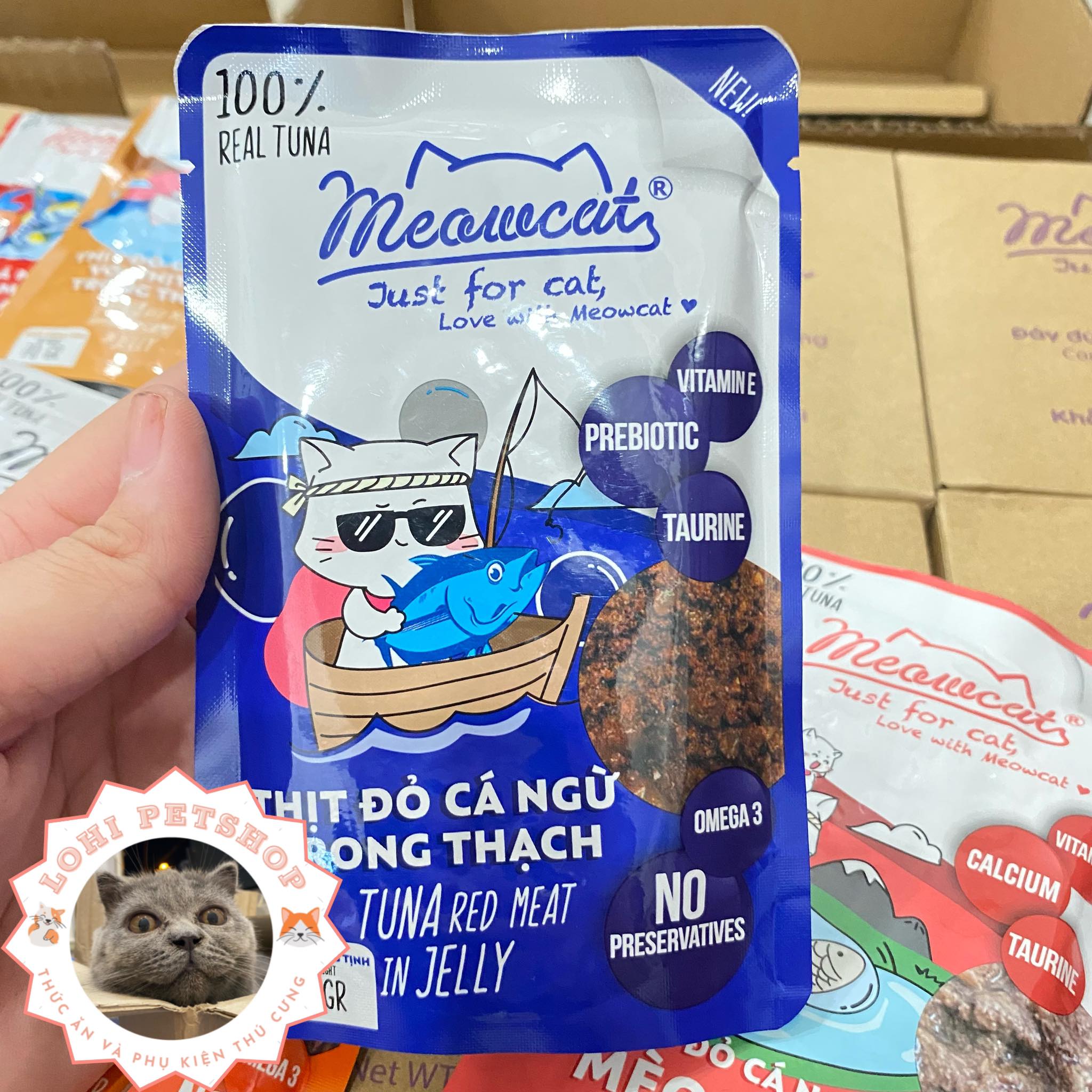 Pate meowcat cho mèo gói 70gr - Chọn vị