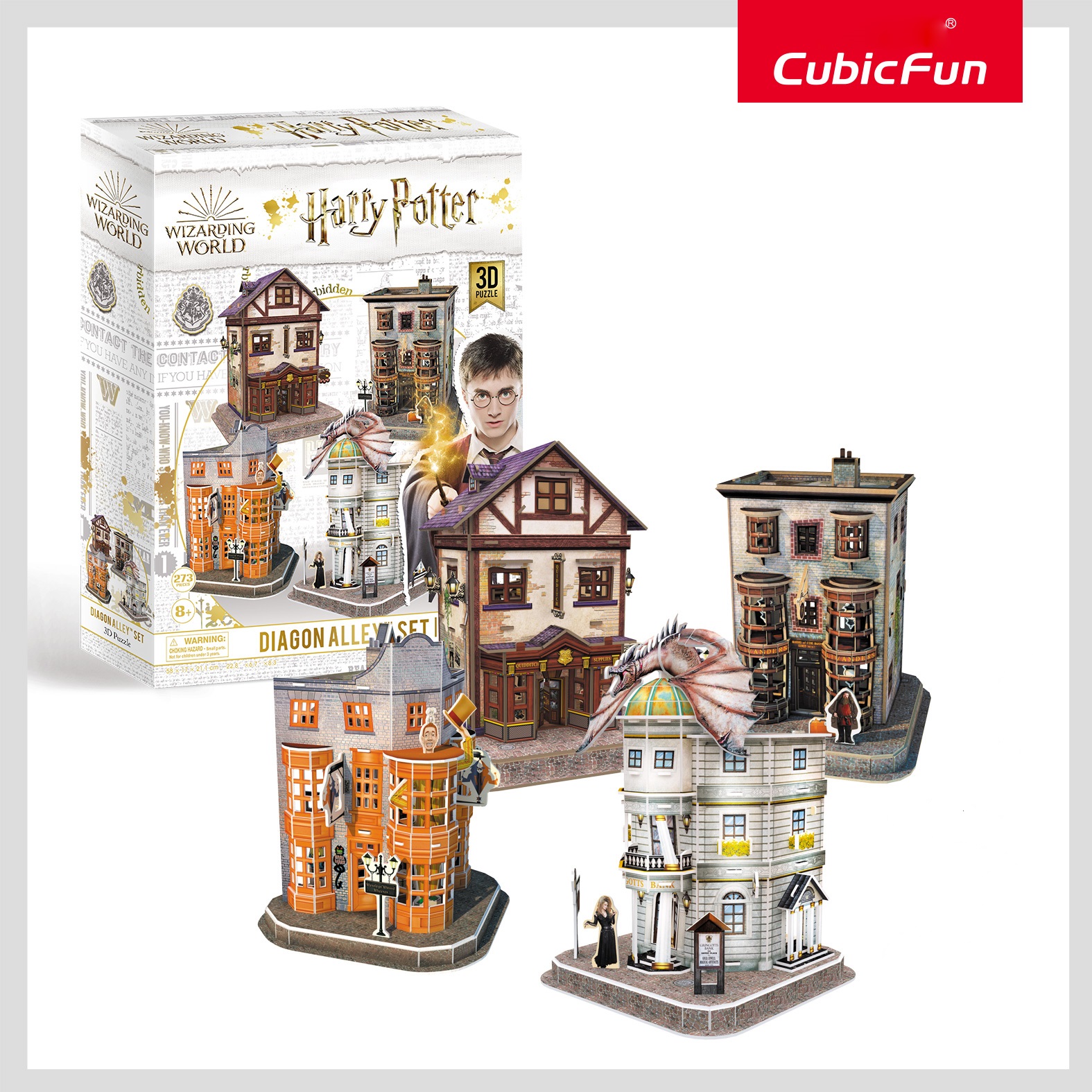 Mô Hình Giấy 3D CubicFun - Harry Potter Diagon Alley DS1009h