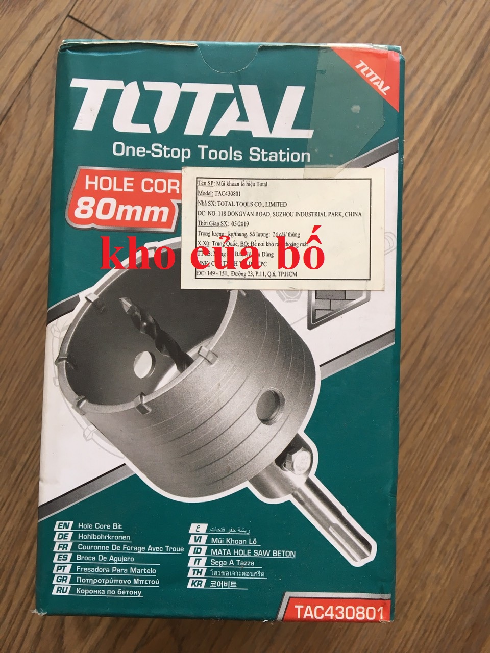 Mũi khoan lỗ (80) Total TAC430801