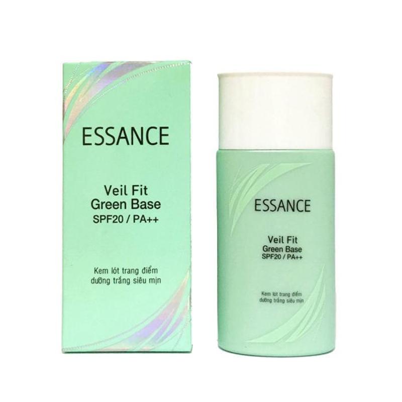 Kem lót Essance trang điểm dưỡng trắng siêu mịn Veil Fit Green Base giá rẻ