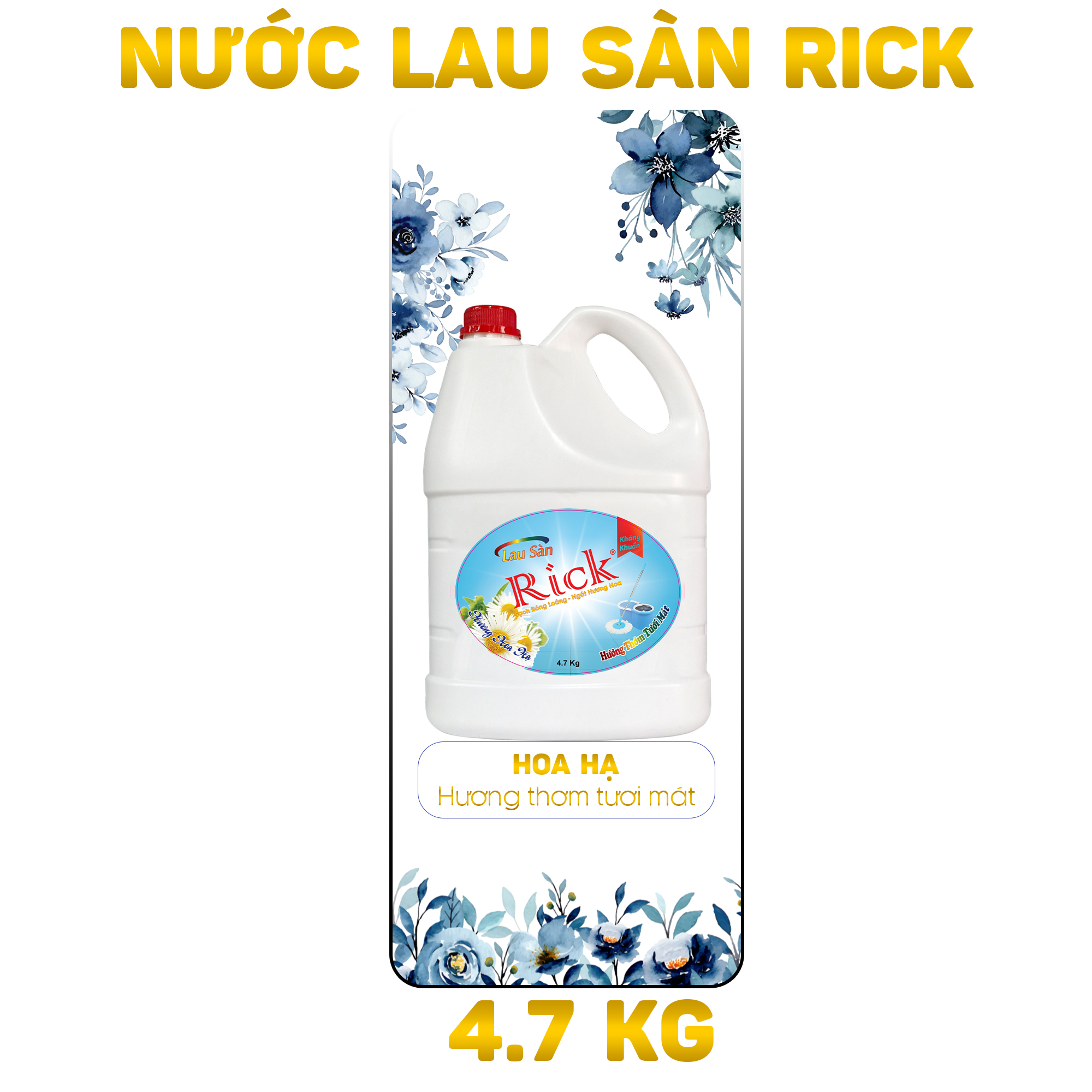 Nước lau sàn Rick 4.7kg
