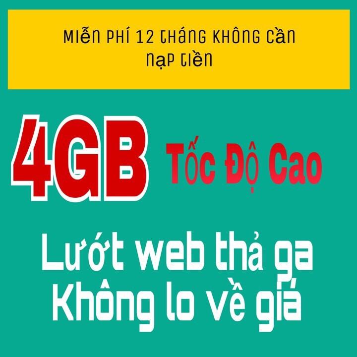 Sim 4G Viettel 4Gb tháng D500 Siêu rẻ