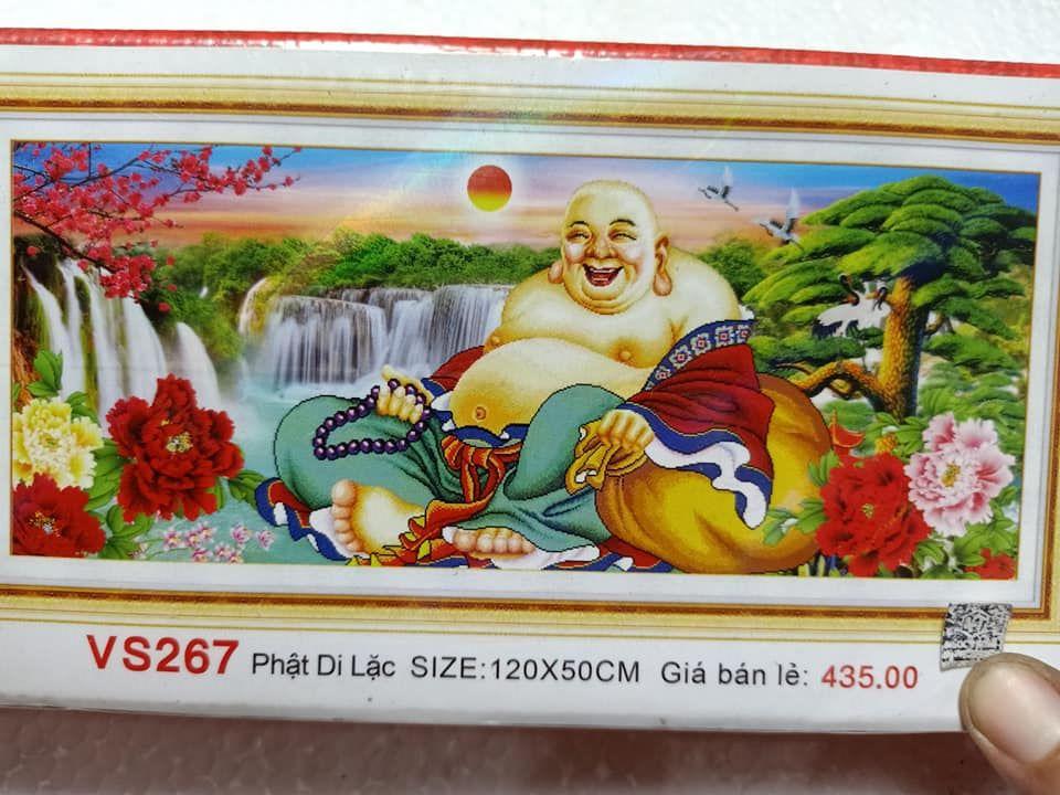 Tranh đính đá Phật Di Lặc VS267 KT:120cmx50cm