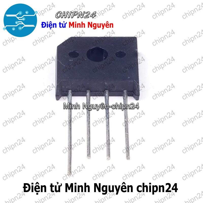 [2 con] (F56) Cầu Diode KBU808 8A 800V (8A dẹt) - HH000222