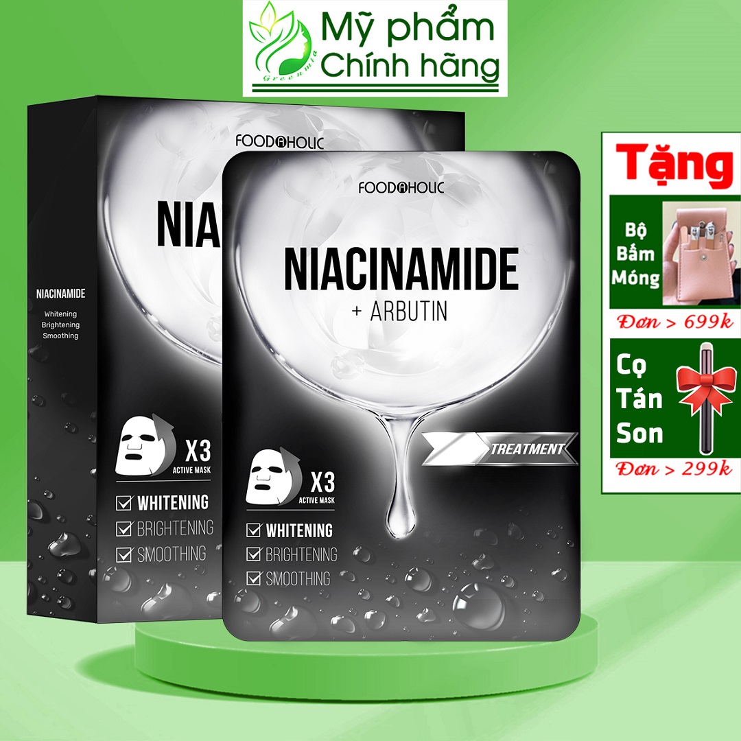 Mặt Nạ Foodaholic [MIẾNG LẺ] Hoạt Chất Vàng Retinol, Peptide, Hyaluronic Acid, Beta Arbutin Premium Foodaholic 23ml