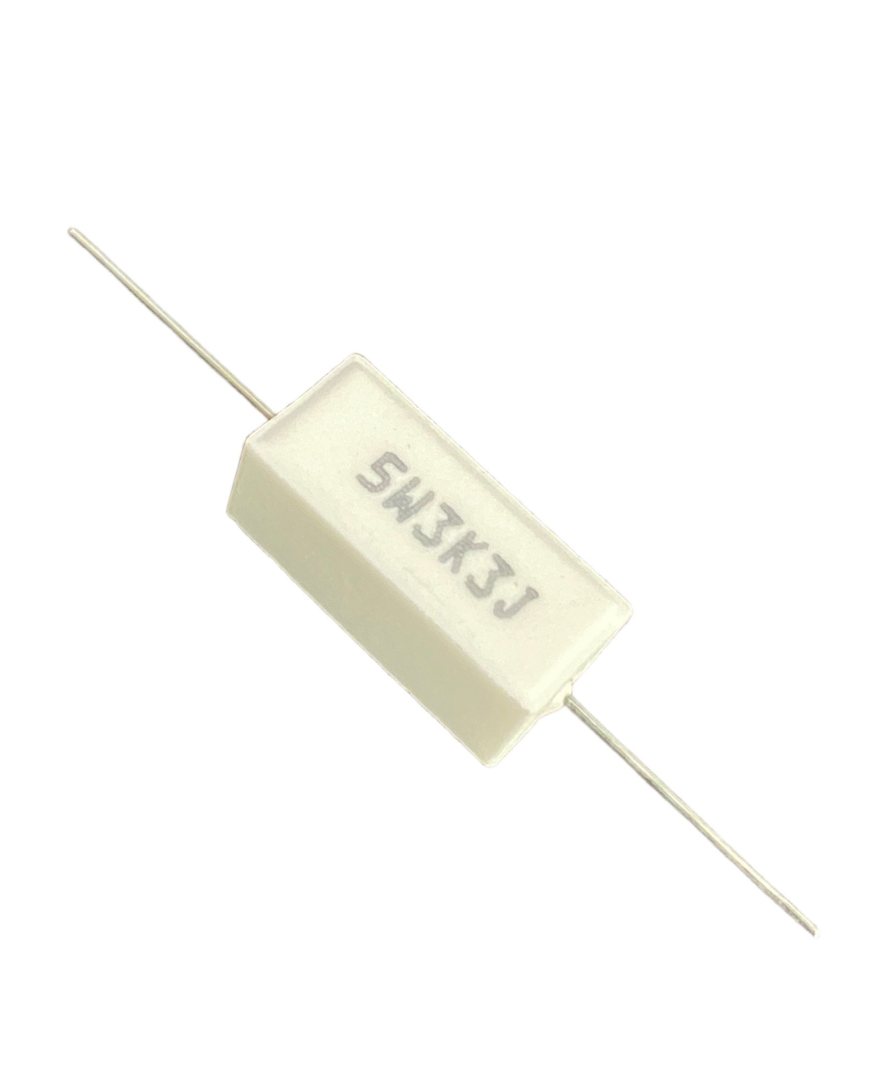 Combo 10 con điện trở cắm sứ trắng 5W +- 5% dáng nằm
