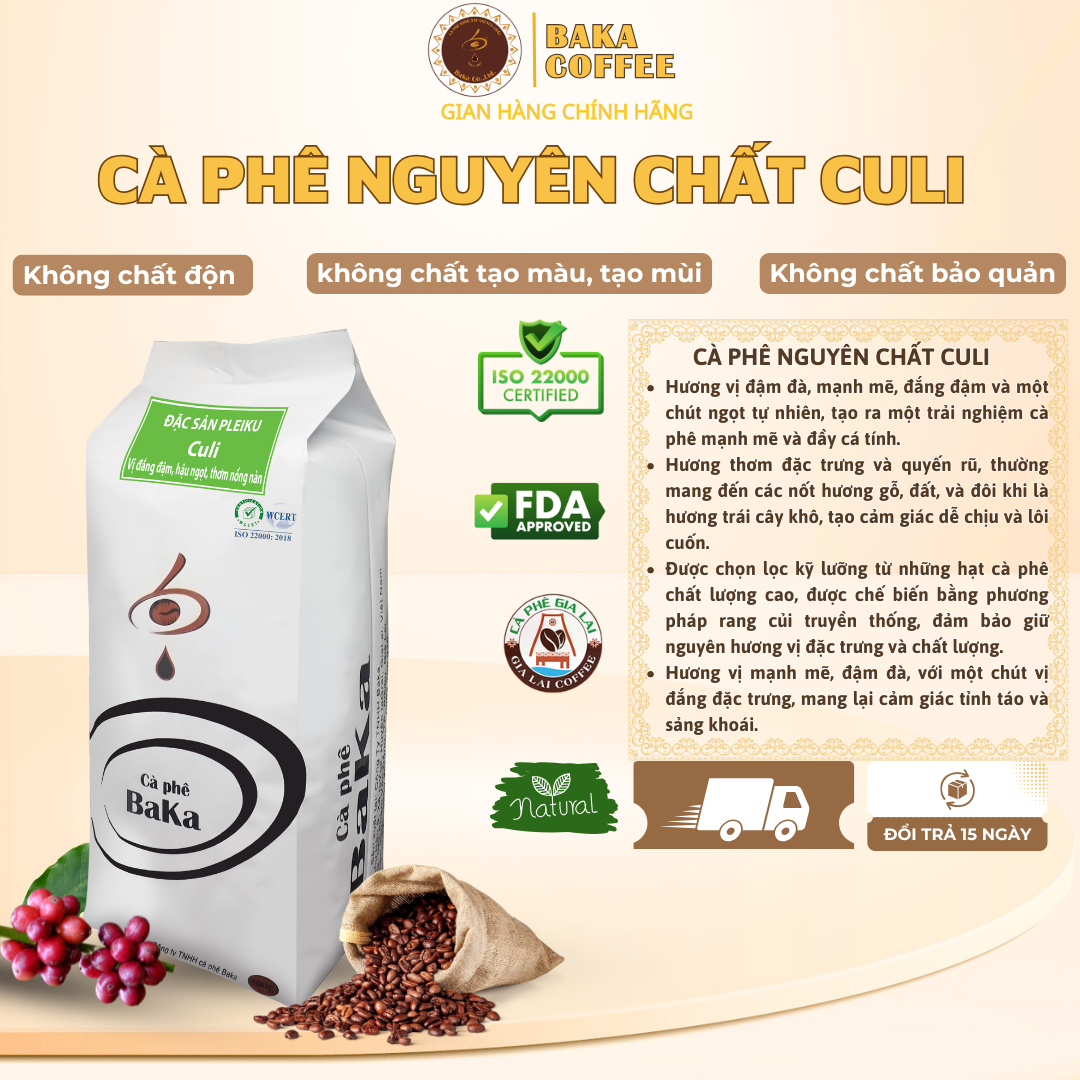 Cà Phê Nguyên Chất Baka - Culi
