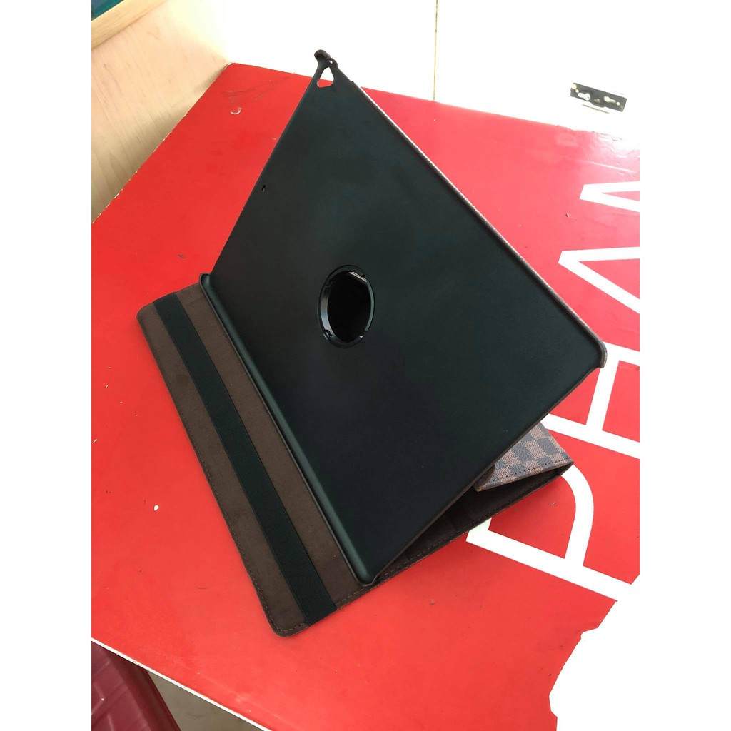 Bao Da iPad Pro 12.9 2017 Xoay 360 Độ Ca Rô Cao Cấp